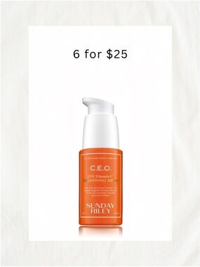 6/$25 • Sunday Riley C.E.O. Vitamin C Serum